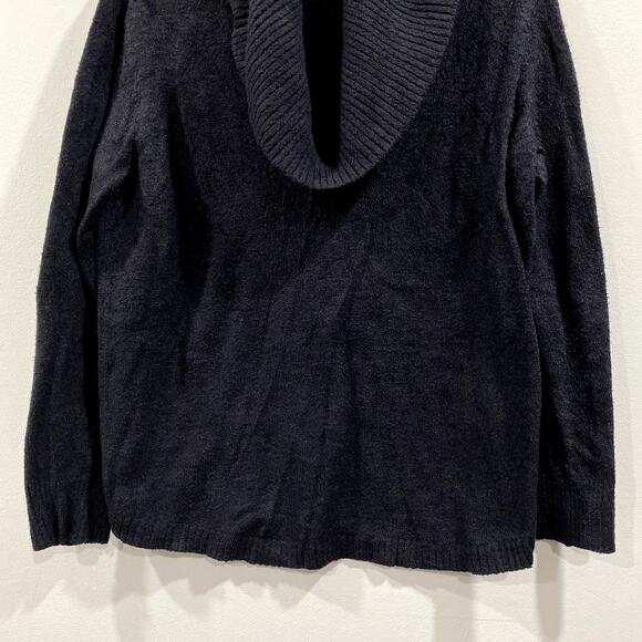 Rachel Zoe Black Cowl Neck Sweater Women's Medium Long Sleeve - Picture 7 of 7